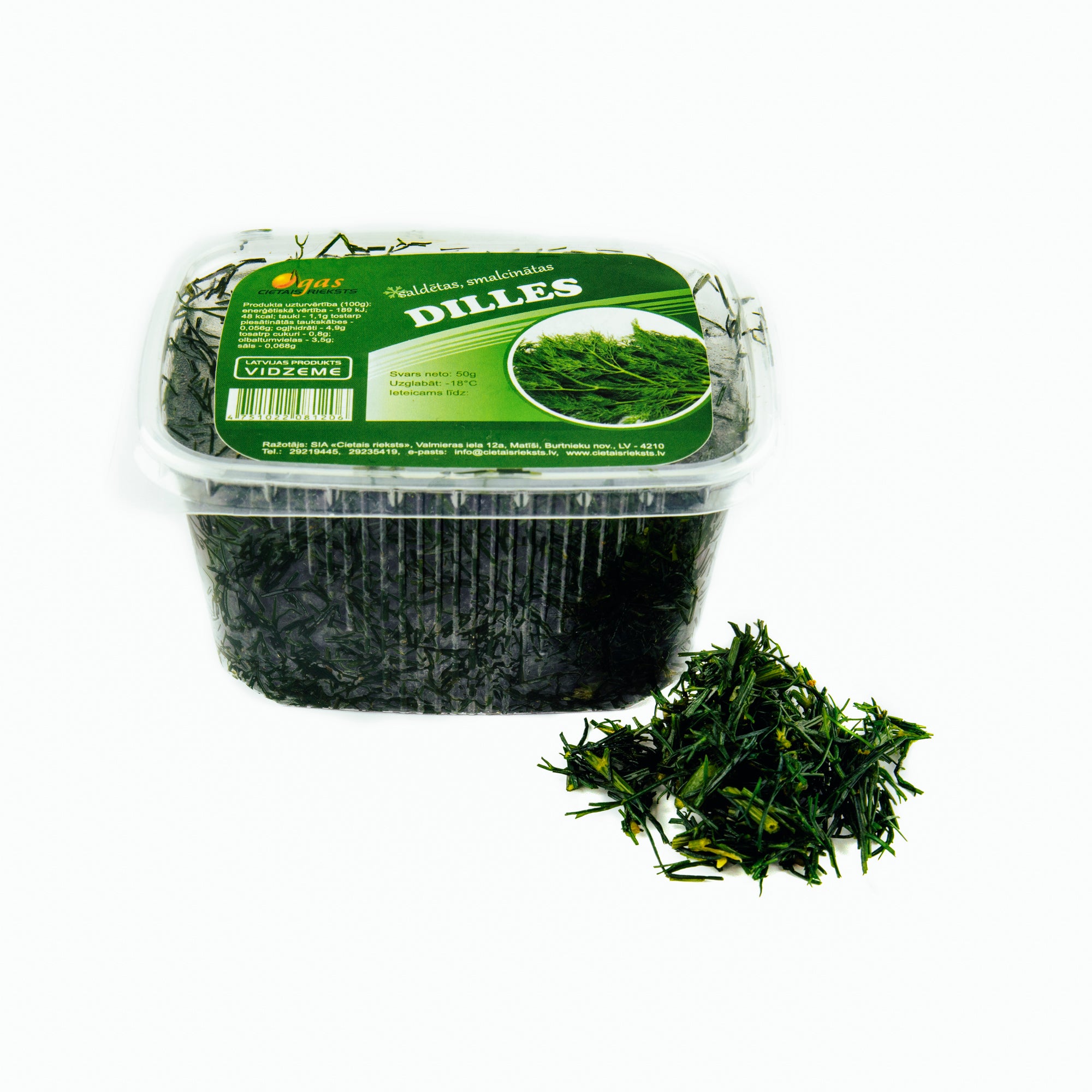 DILLES (smalcinātas) saldētas