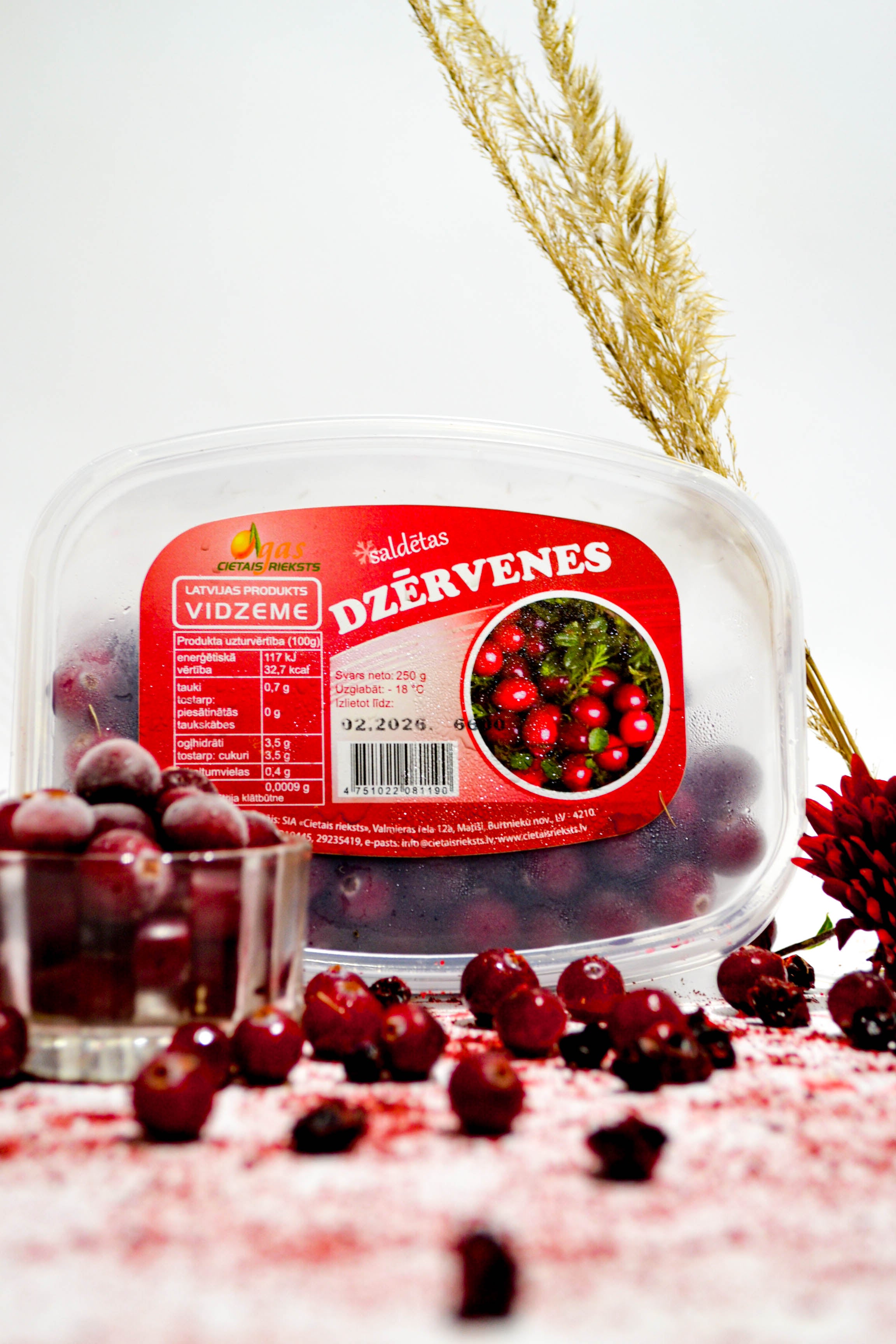 DZĒRVENES (saldētas)